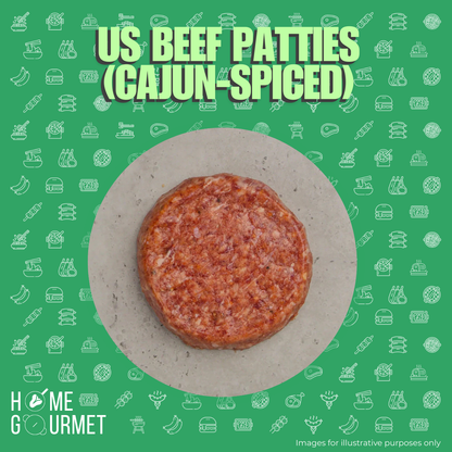 [SPECIAL] US Corn-Fed Cajun Beef Patties (2x125g)