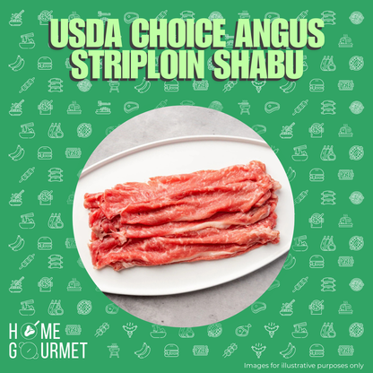 [SPECIAL] USDA Choice Angus Striploin Beef Shabu (250g)