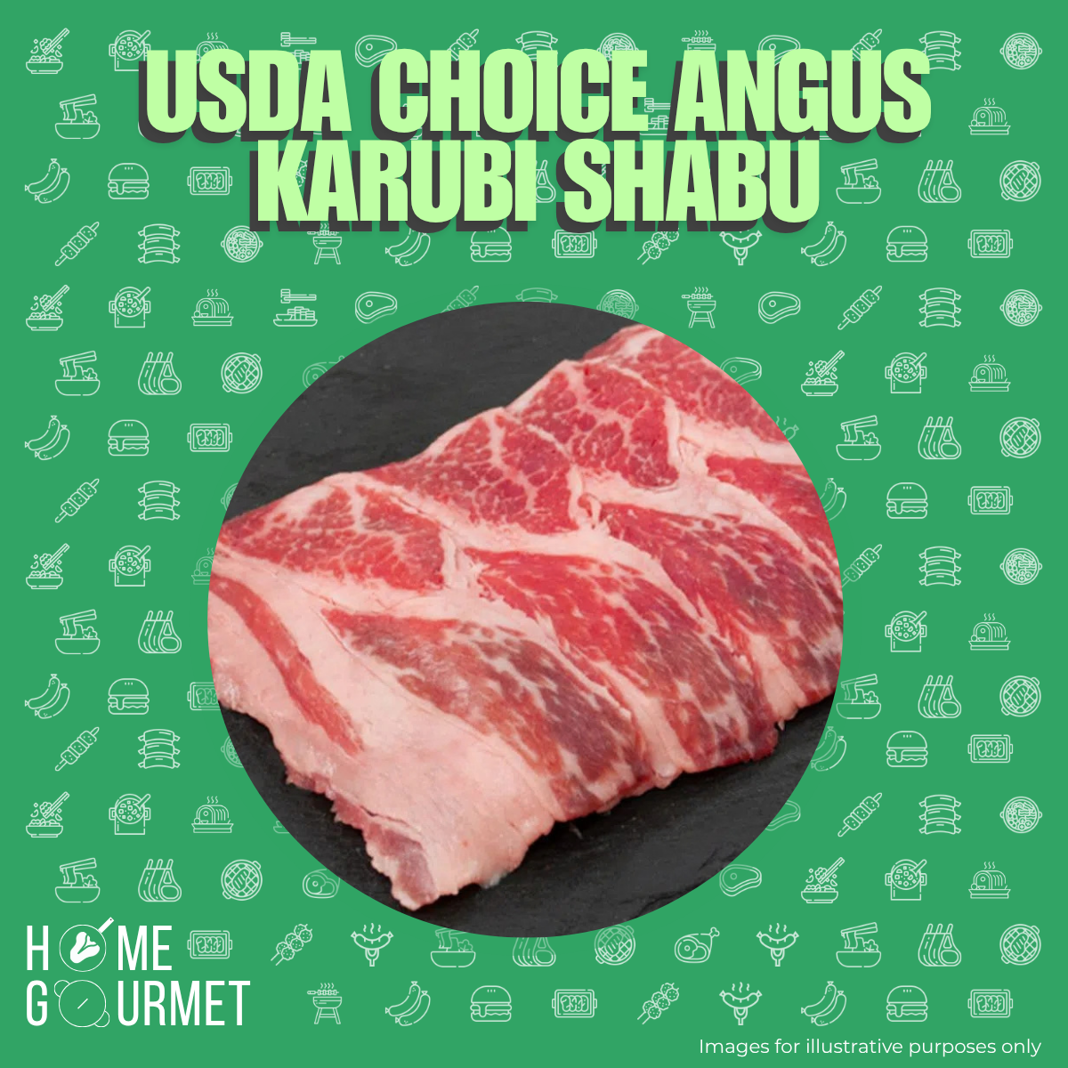 [SPECIAL] USDA Choice Angus Karubi Shabu (300g)