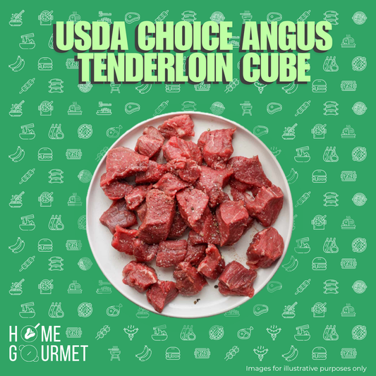 [SPECIAL] USDA Choice Angus Tenderloin Cubes (250g)