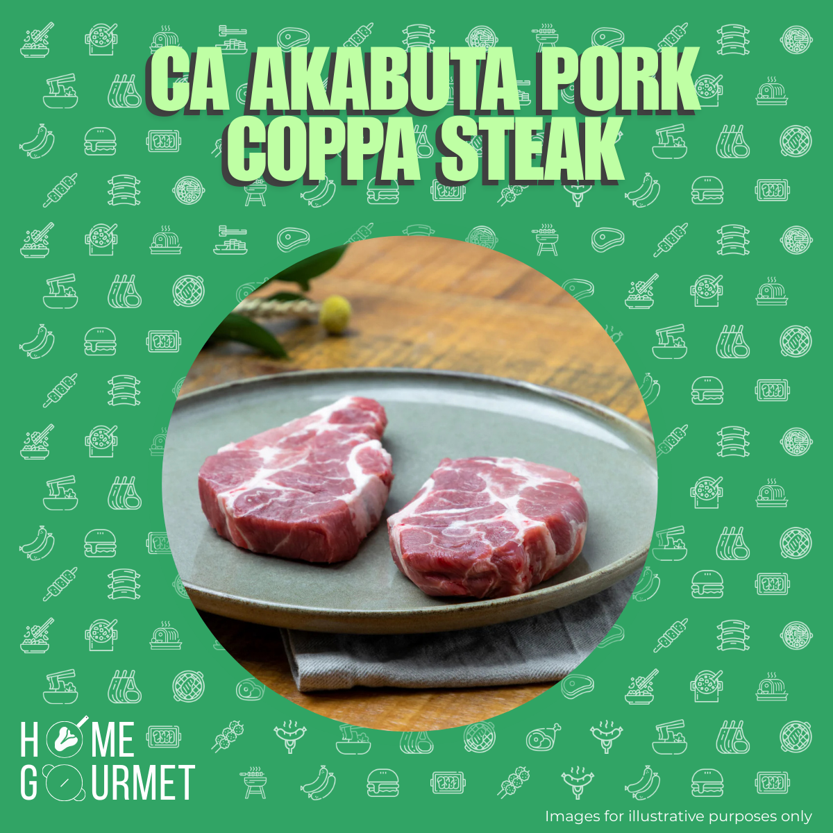 [SPECIAL] CA Akabuta Pork Coppa Steak (250g)