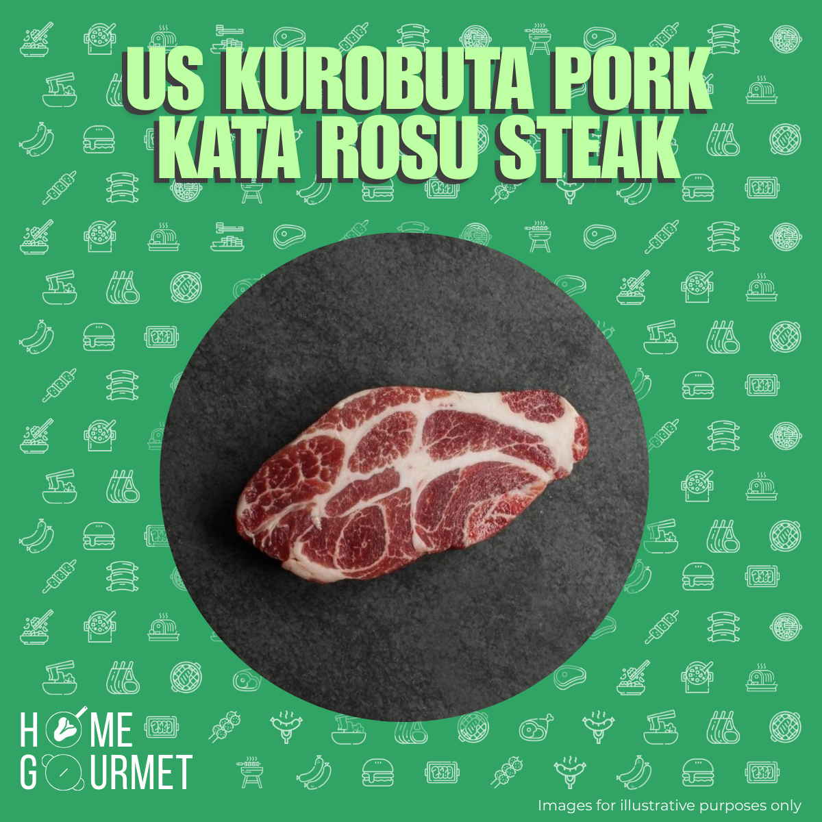 US Kurobuta Pork Kata Rosu Steak (250g)
